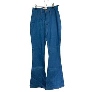 Vibrant M.I.U. Women's Medium Wash Cotton Flare Bell Bottom Jeans Size 26